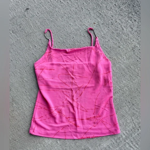 Pink Spaghetti Strap Top - Picture 2 of 4